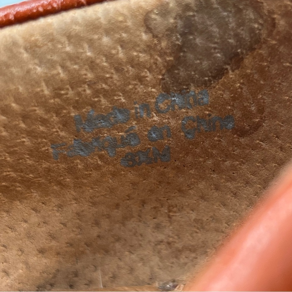 Pilcro & The Letterpress Blue Red Orange Wedge Loafer Sz. 8.5 Anthropology - Picture 6 of 8